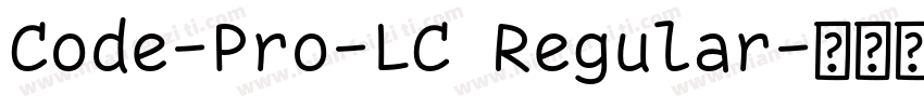 Code-Pro-LC Regular字体转换